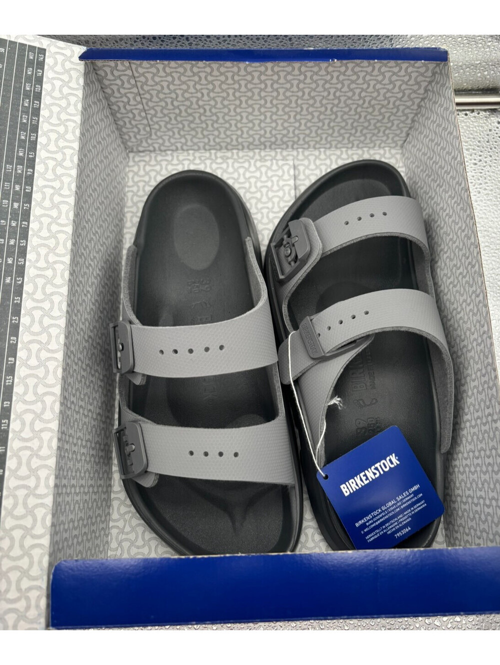 Birkenstock Mogami Terra Stealth Sandals Apex Whale Gray Women's 8 Men's 6 NWT